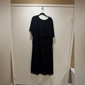 SHEIN Black Layered Maxi Dress